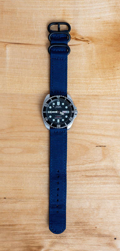 Mens Citizen Automatic Divers Watch 200m 4-S043093 HST Day Date 21 Jewels Dive