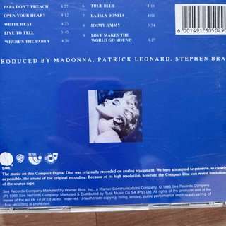 Madonna: True Blue : CD
