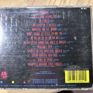 The Police : Every Breath You Take  The Singles : CD