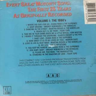 Every Great Motown Song: Various Artists : CD