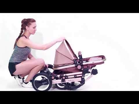 Belecoo stroller 2 in 1 Foldable Baby Pram