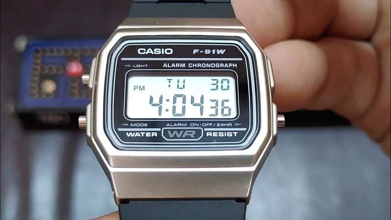 Casio Men`s Classic Quartz Watch with Resin Strap, Black, 18 (Model: F-91WM-7ACF)