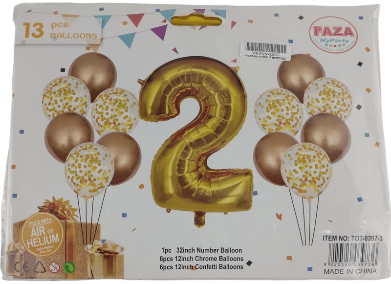 Casey 13pc Rose Gold and White Balloon Set Nr.2