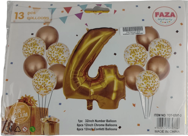 Casey 13pc Rose Gold and White Balloon Set Nr.4