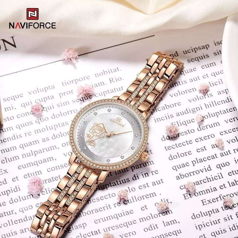 Naviforce 5017 Womens Watch  Rose Gold  Vivid Nuance South Africa
