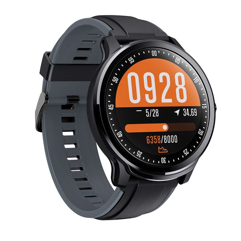 Polaroid Round Carbon Full Touch Active Smart Watch