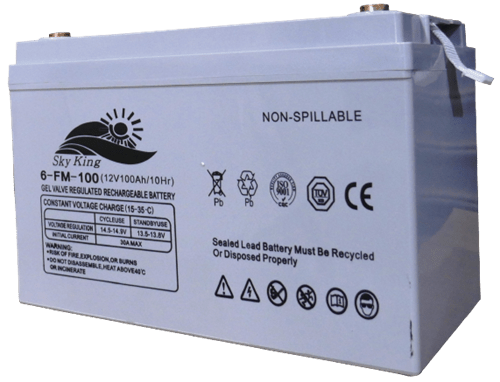 Solarix 12V 100AH Deep Cycle Gel Battery  Absorbent Glass