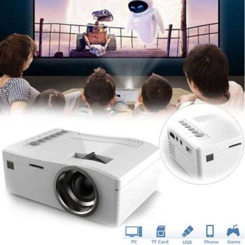 *LOCAL STOCK* 400LM HD Home Theater LED LCD Mini Projector Cinema USB HDMI SD AV Video