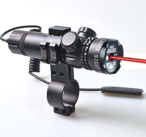 *LOCAL STOCK* Tactical Red Dot Laser Sight Outside Adjust Rifle Gun Scope 2 Rail Mounts In Box