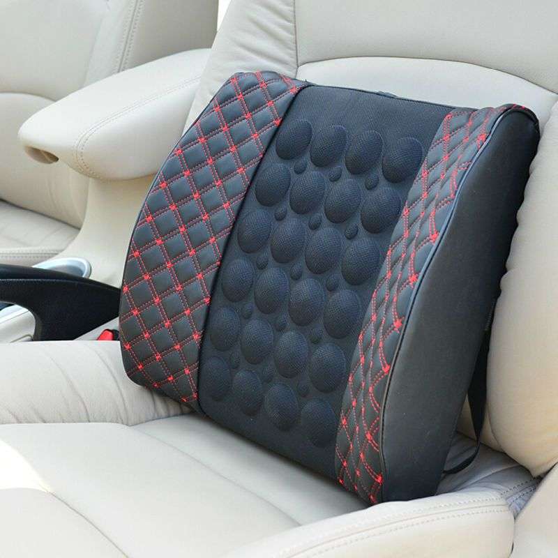 *LOCAL STOCK* Mobility Massage Car Lumbar Support Cushion Auto Chair Vibration Seat Back Pad
