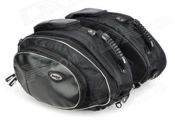 *LOCAL STOCK* LUXURY Genuine Tanked Rainproof Motorcycle Saddle Bag / Straps - A Pair