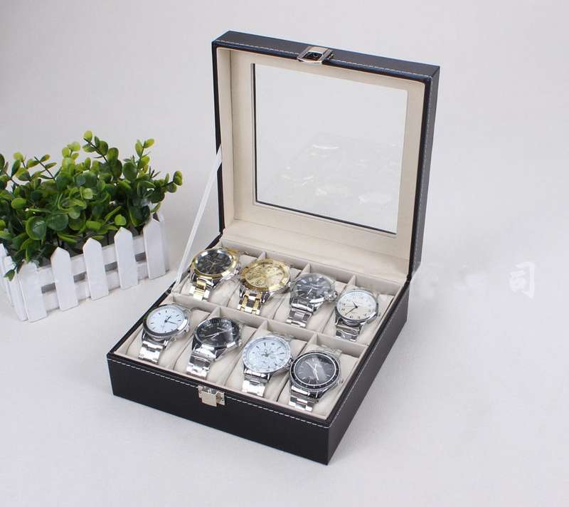 *LOCAL STOCK* 8 Grid PU Leather Watch Display Collection Case Box Jewelry Storage Organizer unboxed