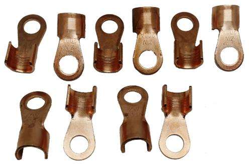 Solarix Non Insulated Copper Battery Cable Lug 35