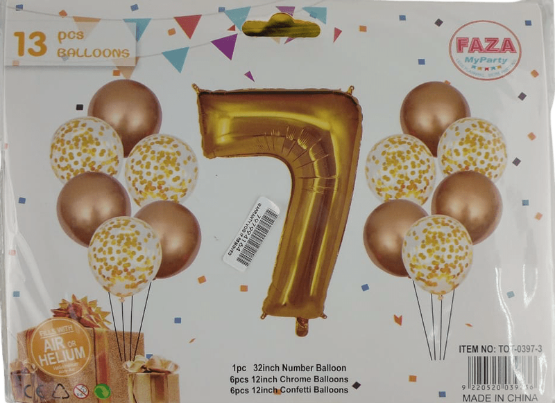 Casey 13pc Rose Gold and White Balloon Set Nr.7