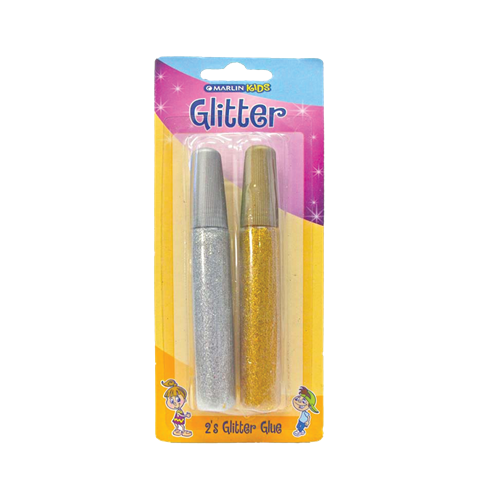 Marlin Kids Glitter Glue 10ml 2&apos;s