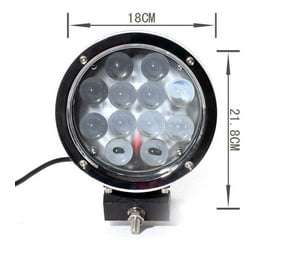 4x4 Off-Road Spotlight 7 60W 12 LED - Set of 2 and Relay Wiring Kit