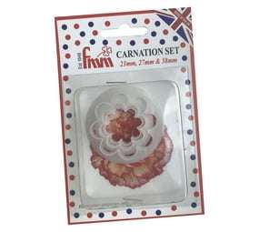 FMM Cutter Carnations Set 3 Cake Icing Flower Tool Petals Sugar Craft Fondant