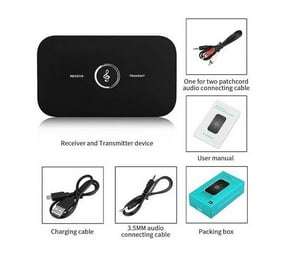 Wireless 2-in-1 Audio Receiver/Transmitter - Black