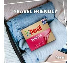 Persil Laundry Detergent Sheets Uplifting Fragrance Sheets Clean & Care Biodegradable Laundry Sheets