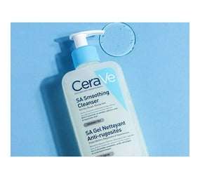 CeraVe SA Smoothing Face and Body Cleanser for Dry, Rough and Bumpy Skin 236ml with Salicylic Acid