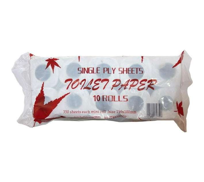 Toilet Paper 10 per pack 1ply