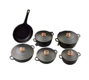 Haus Roland Die Casting Aluminum Cooking Set - Black