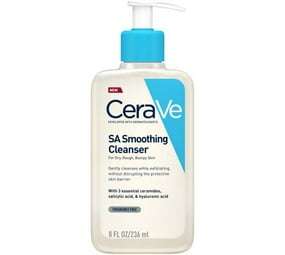 CeraVe SA Smoothing Face and Body Cleanser for Dry, Rough and Bumpy Skin 236ml with Salicylic Acid