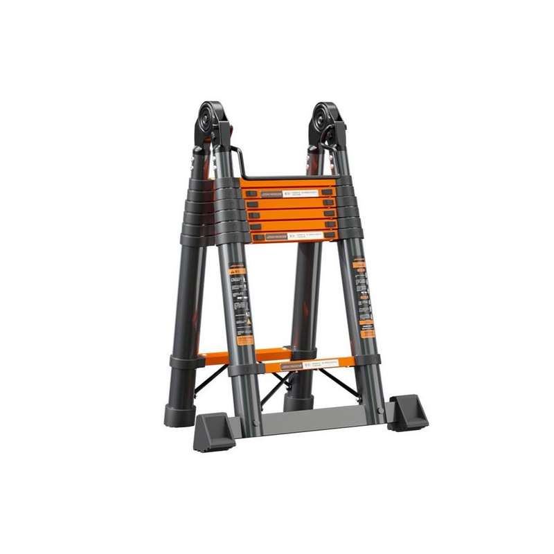 3.7M Telescopic Ladder, Multi-Function Folding Step Ladder