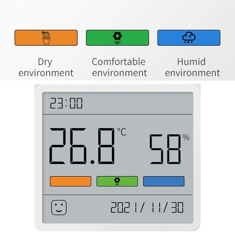 Multifunctional Digital Lcd Wall Humidity Thermometer Display Table