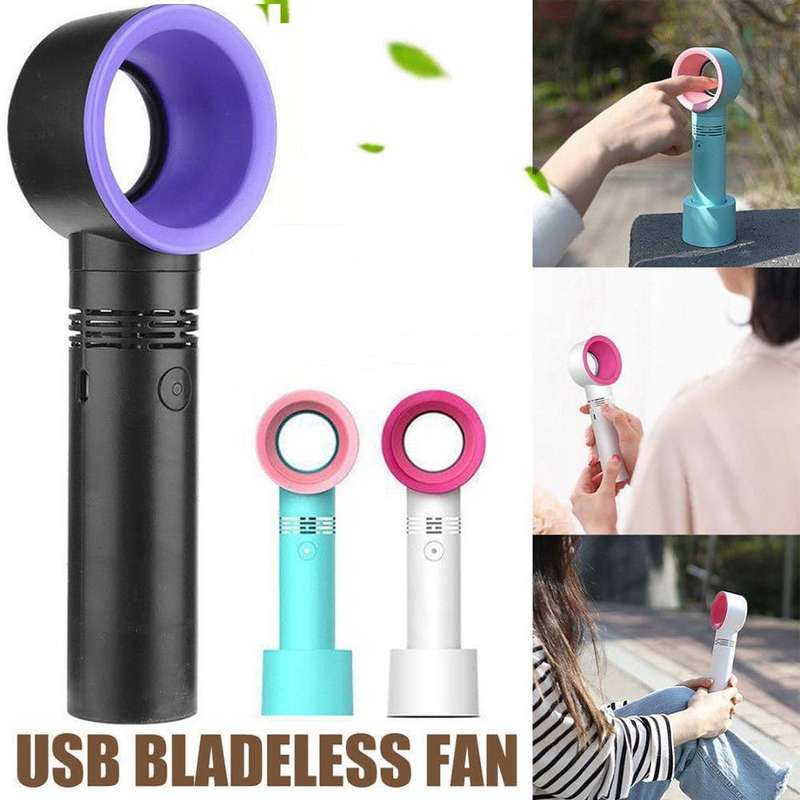 Handheld Mini USB Rechargeable Portable Bladeless Fan