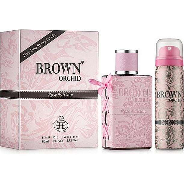 80ml Brown Orchid - ROSE Edition for Women + Deo Spray