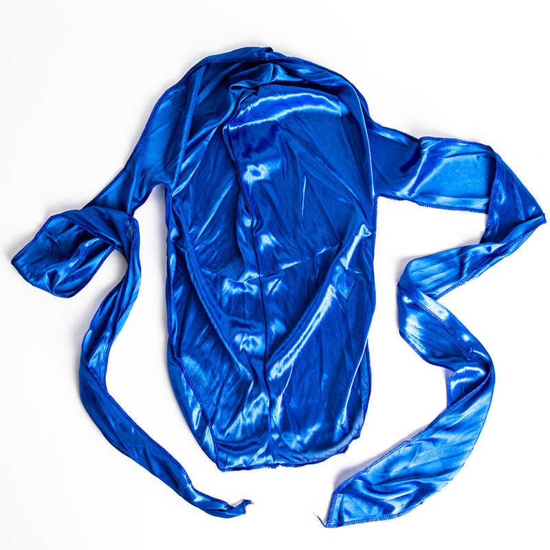 Silky Finish Durag Unisex Headwrap (royal blue)