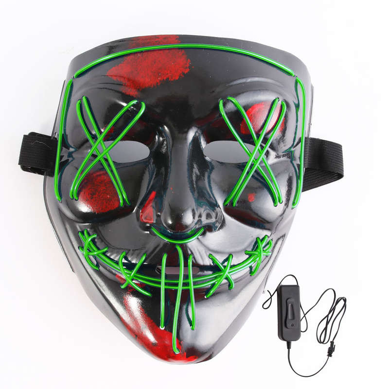 Purge Anarchy LED Light up Face Mask (green)