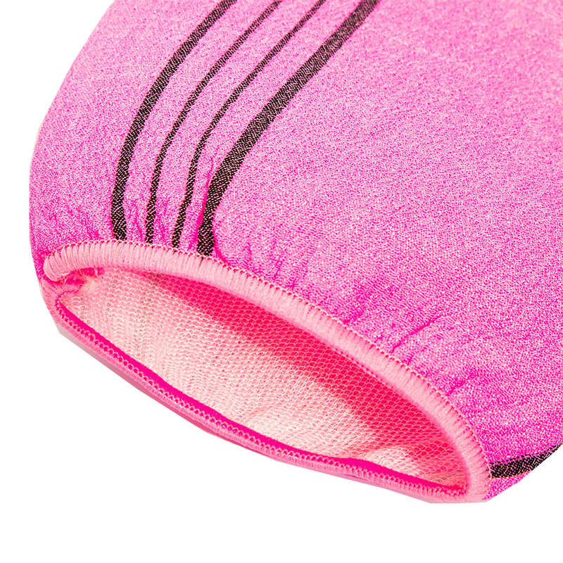 Korean Beauty Exfoliating Washing Bath Mitt Washcloth (pink)