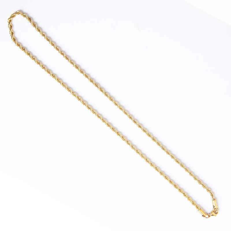20" Rope Twist Design Necklace (3mm width)