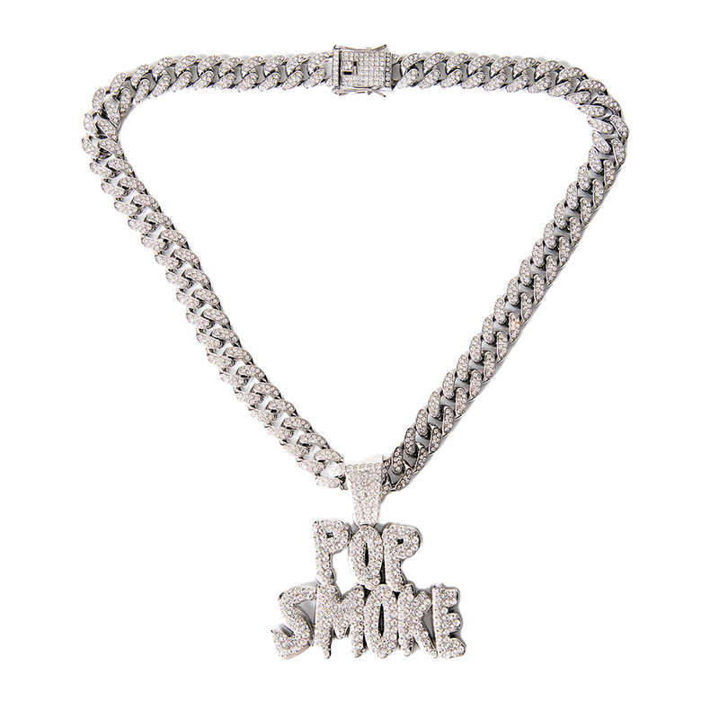 Pop Smoke Inspired Cuban Hip Hop Pendant (Silver)