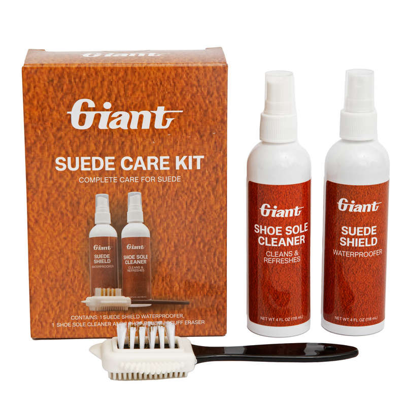 Giant Suede Care Kit  Waterproof Protector, Shoe Sole Cleaner, Scuff Eraser, and Brush