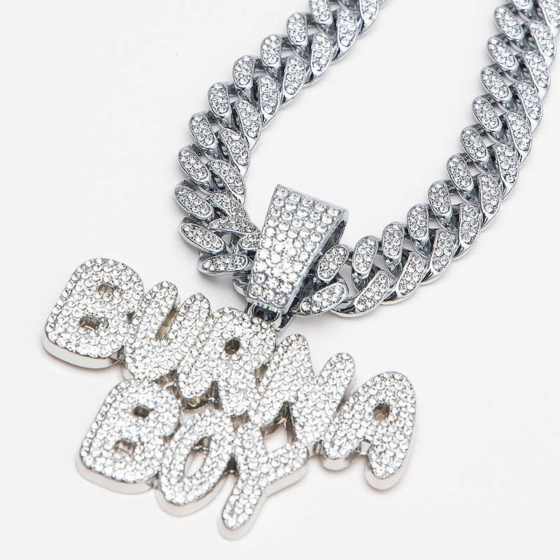 Burna Boy Inspired CZ Diamond Silver Cuban Necklace & Pendant (Free Delivery!)
