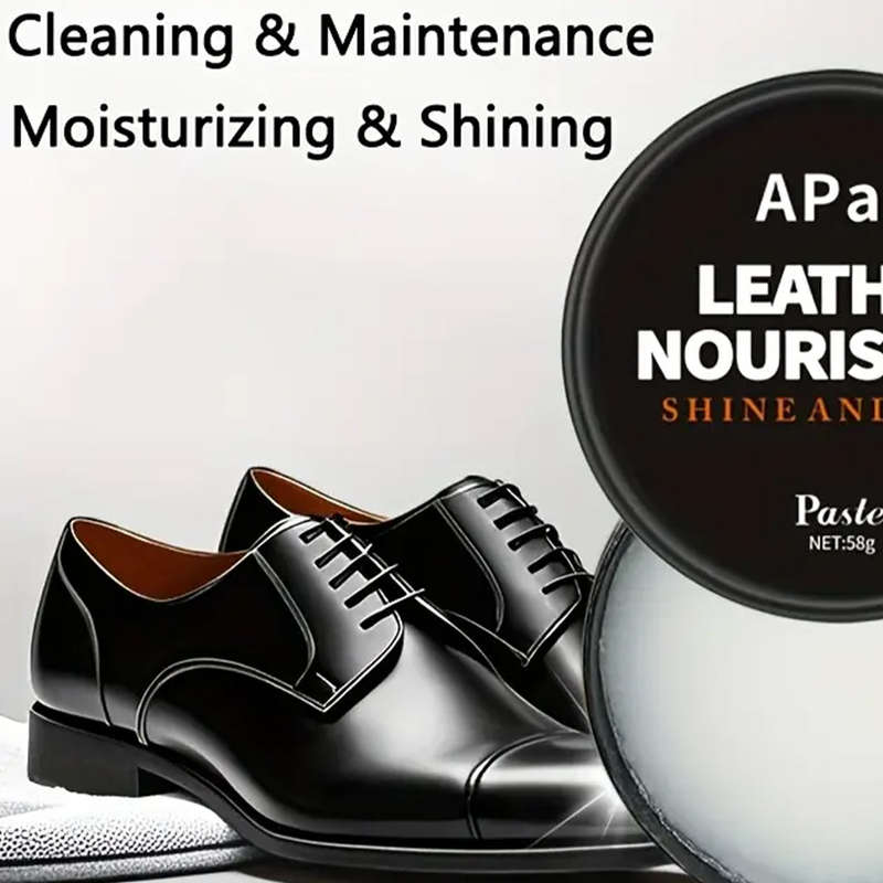 Premium Leather Conditioner & Shoe Polish  for Shoes, Bags, Car Seats & More (58g)