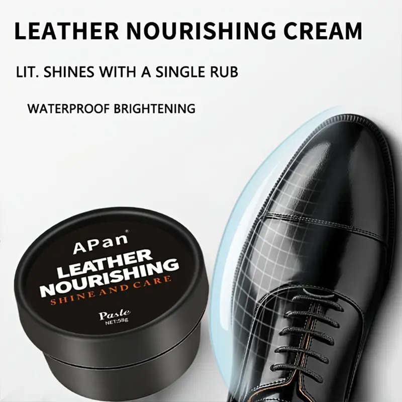 Premium Leather Conditioner & Shoe Polish  for Shoes, Bags, Car Seats & More (58g)