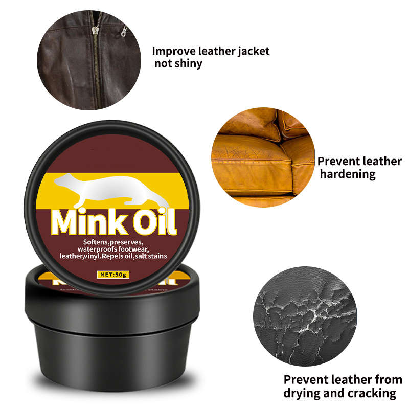 Premium Leather Conditioner & Shoe Polish  for Shoes, Bags, Car Seats & More (58g)