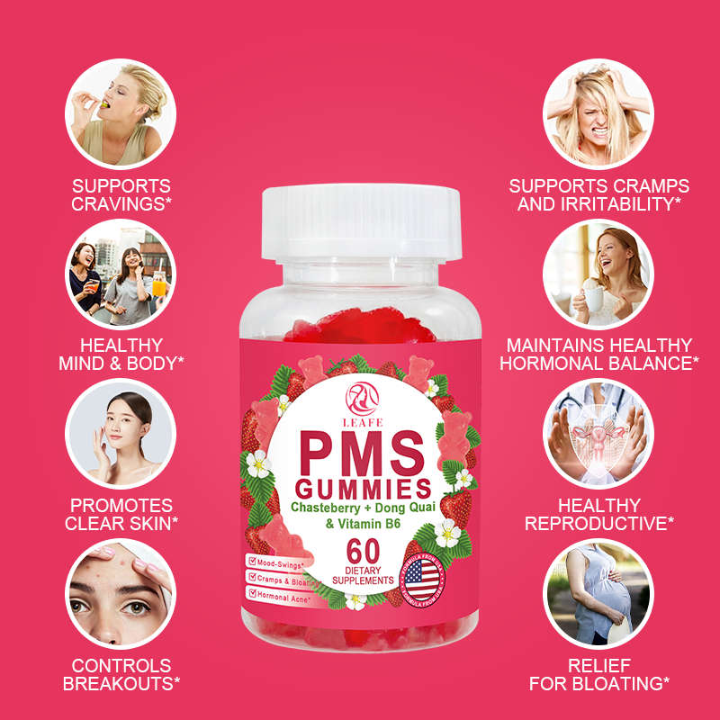 PMS & Period Relief Gummies Natural Hormone Balance & Cramps Support
