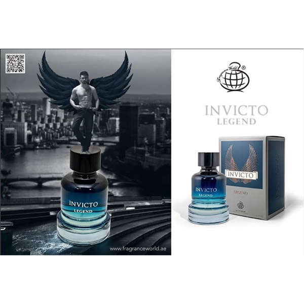 Fragrance World Invicto Legend 100 ml Eau De Parfum Fresh scent