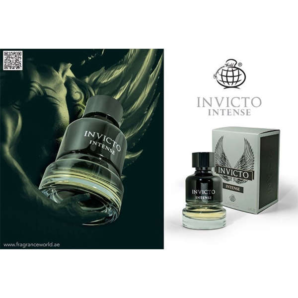 Fragrance World Invicto Intense 100 ml Eau De Parfum Fresh scent