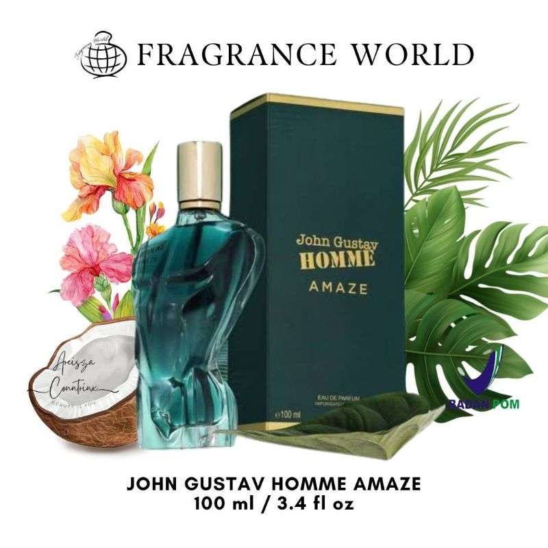 Fragrance World John Gustav Amaze 100 ml Eau De Parfum Sweet scent