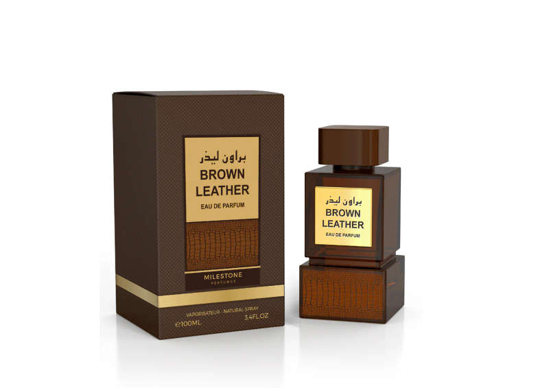 Milestone Perfumes Brown Leather 100 ml Eau De Parfum Leather scent