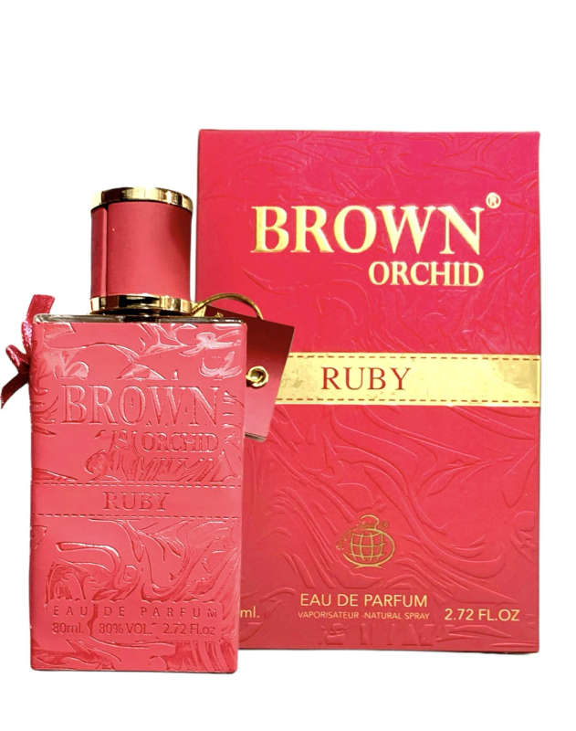 Ml Orchid De Eau Floral 80 Ruby Brown Scent World Fragrance Parfum