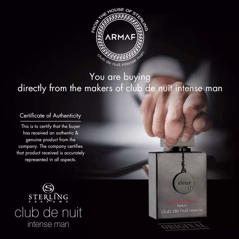 Armaf Club De Nuit Intense Man Parfum Limited Edition 105 ml Eau De Parfum Fresh Woody scent