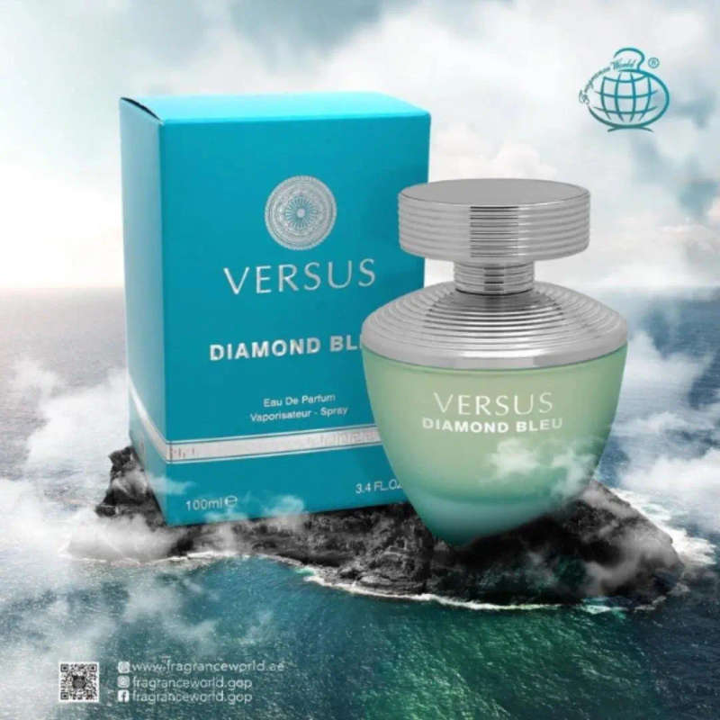 Fragrance World Versus Diamond Blue 100 ml Eau De Parfum Fresh scent