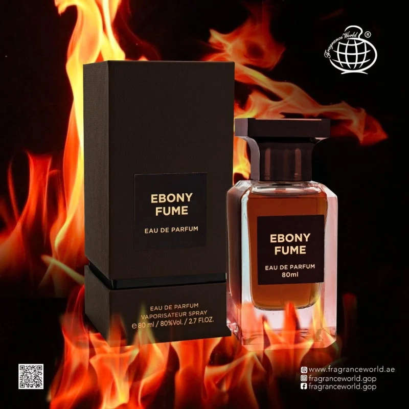Fragrance World Ebony Fume 80 ml Eau De Parfum Woody scent
